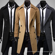 Fashion Custom Fit Plus Size Wool Men Coat